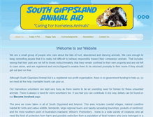 Tablet Screenshot of animalaidsouthgippsland.org.au